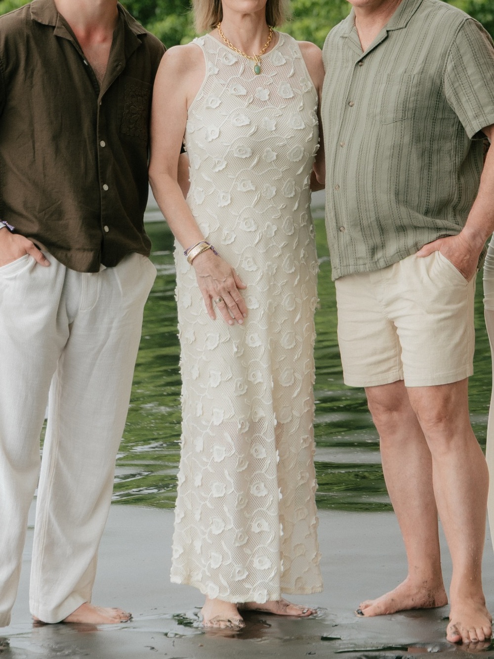 Tuckernuck FARRAH Ivory Lace Maxi S & M fit, Like New